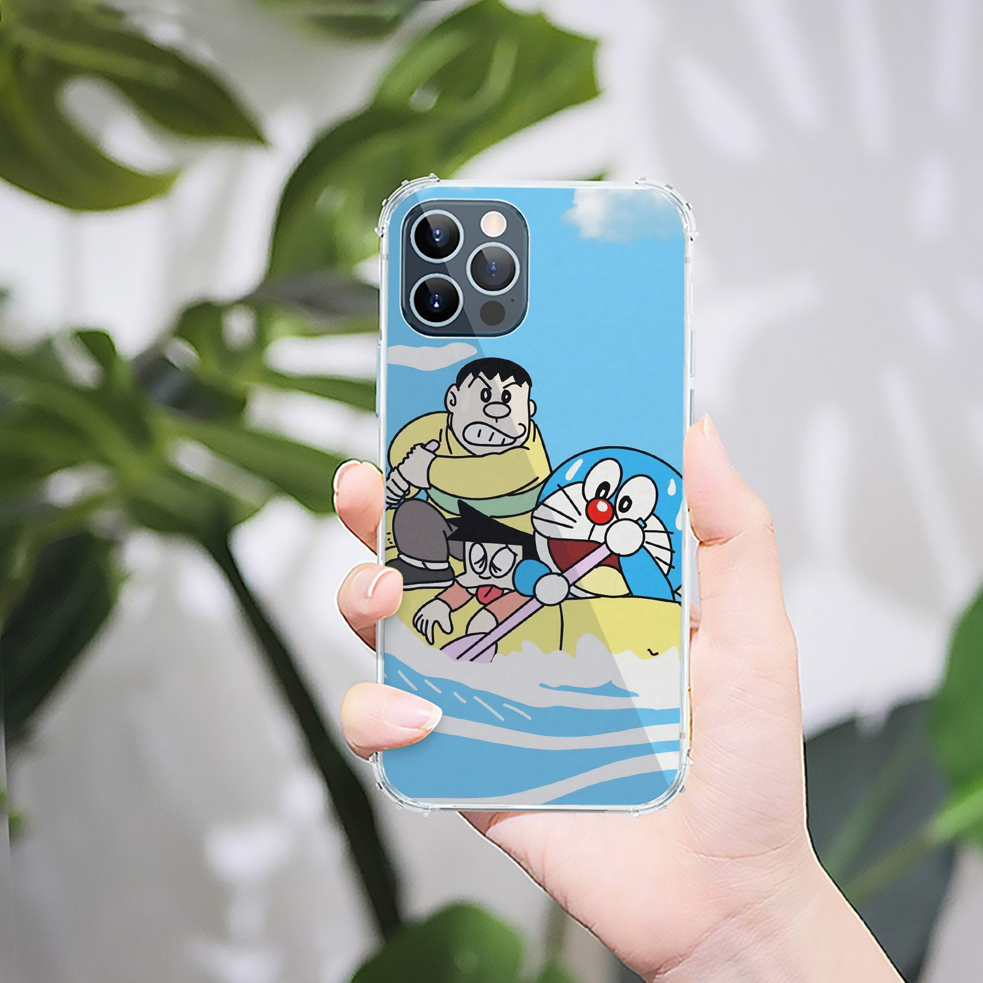 （画像用） ドラえもん Doraemon 【iPhone 12シリーズ対応】透明スマホケース（クリアソフトケース）